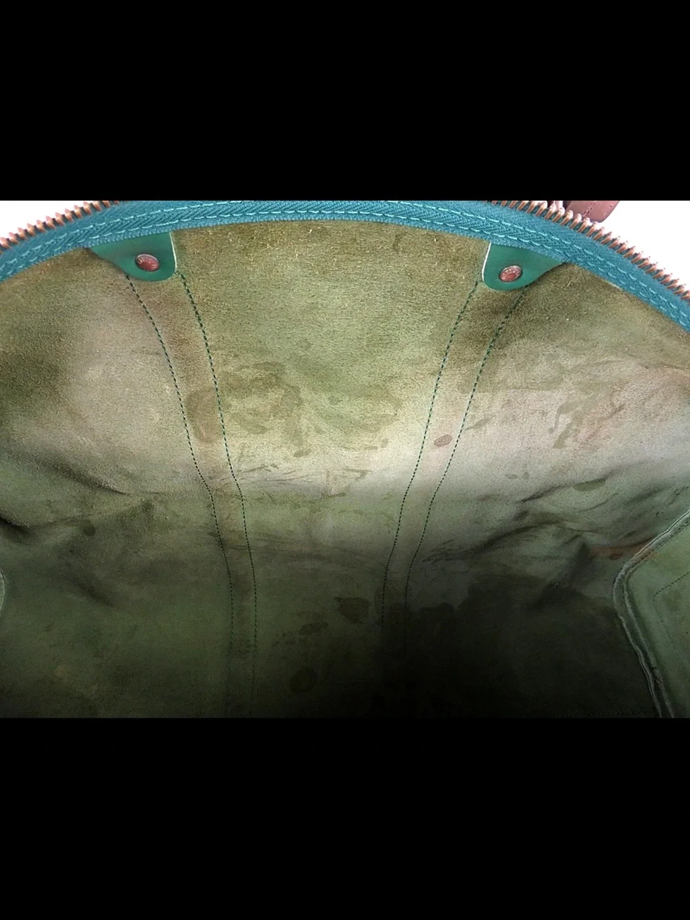 Louis Vuitton Green Epi Leather Duffel Bag